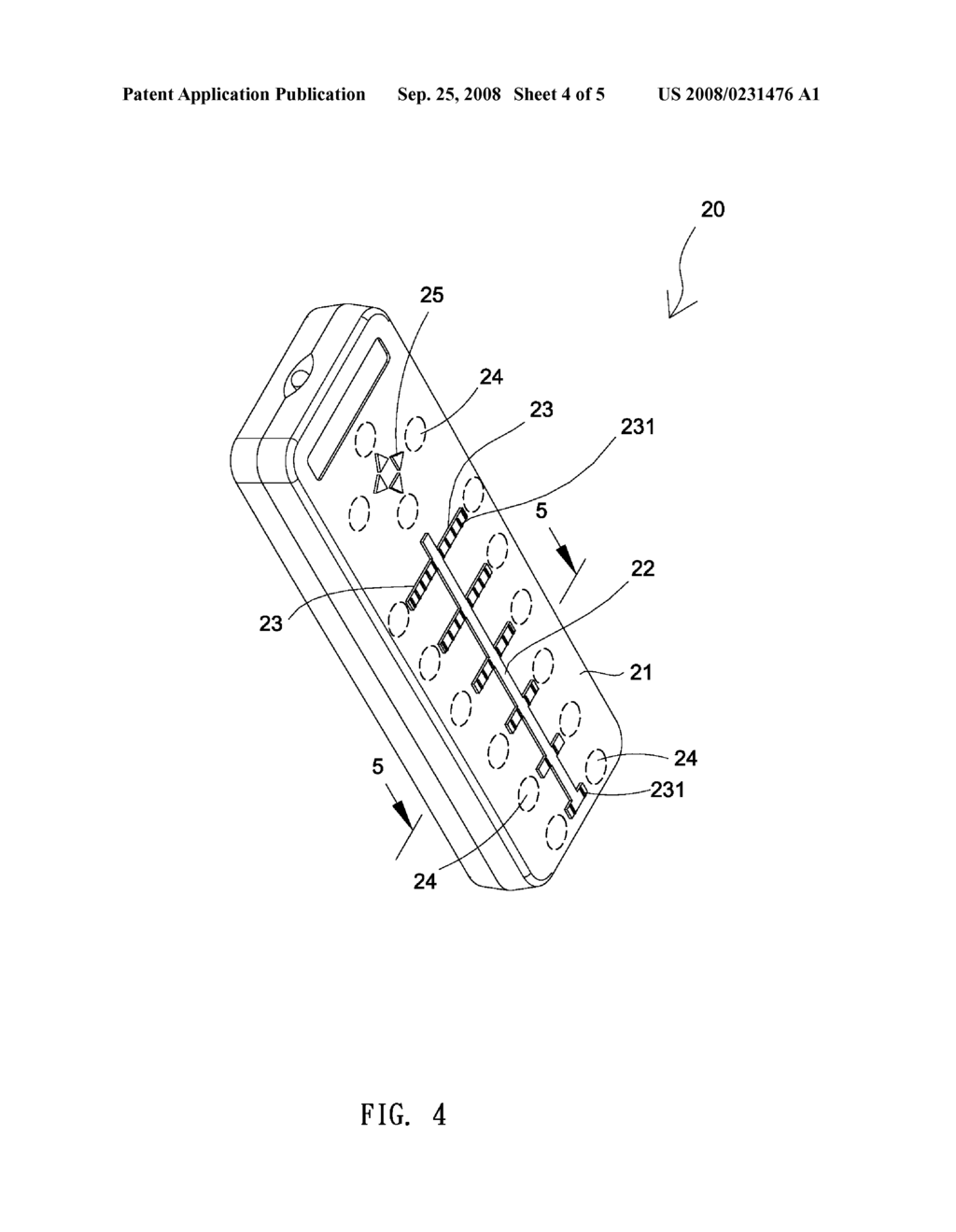 RISER, RIDGE BASED TOUCH KEYPAD FOR PORTABLE ELECTRONIC DEVICE - diagram, schematic, and image 05