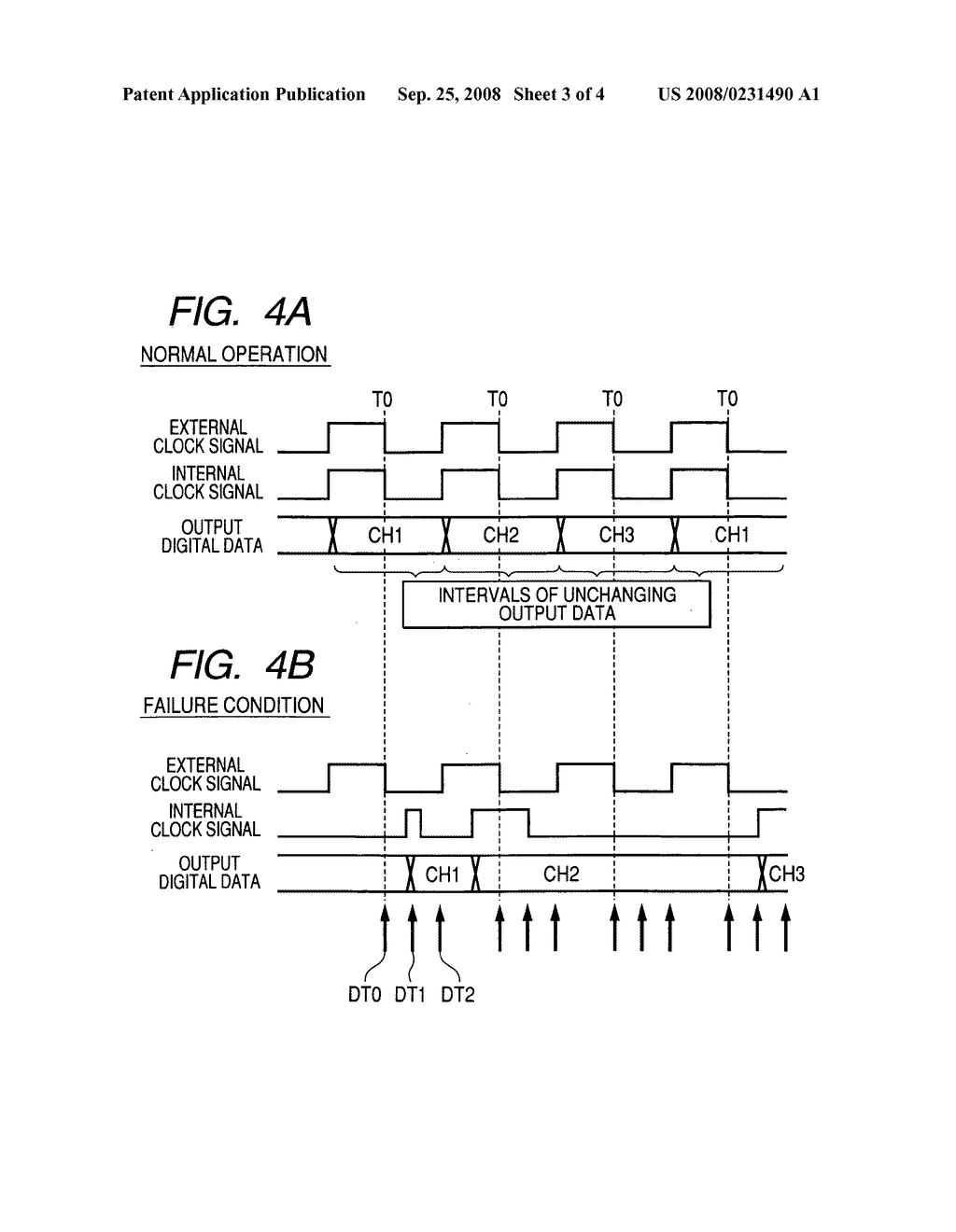 Fault detection apparatus for detecting failure of A/D converter due to loss of externally supplied clock signal - diagram, schematic, and image 04