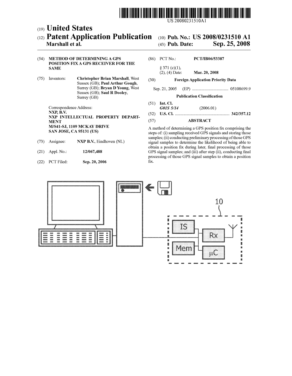 Method of Determining a Gps Position Fix a Gps Receiver for the Same - diagram, schematic, and image 01