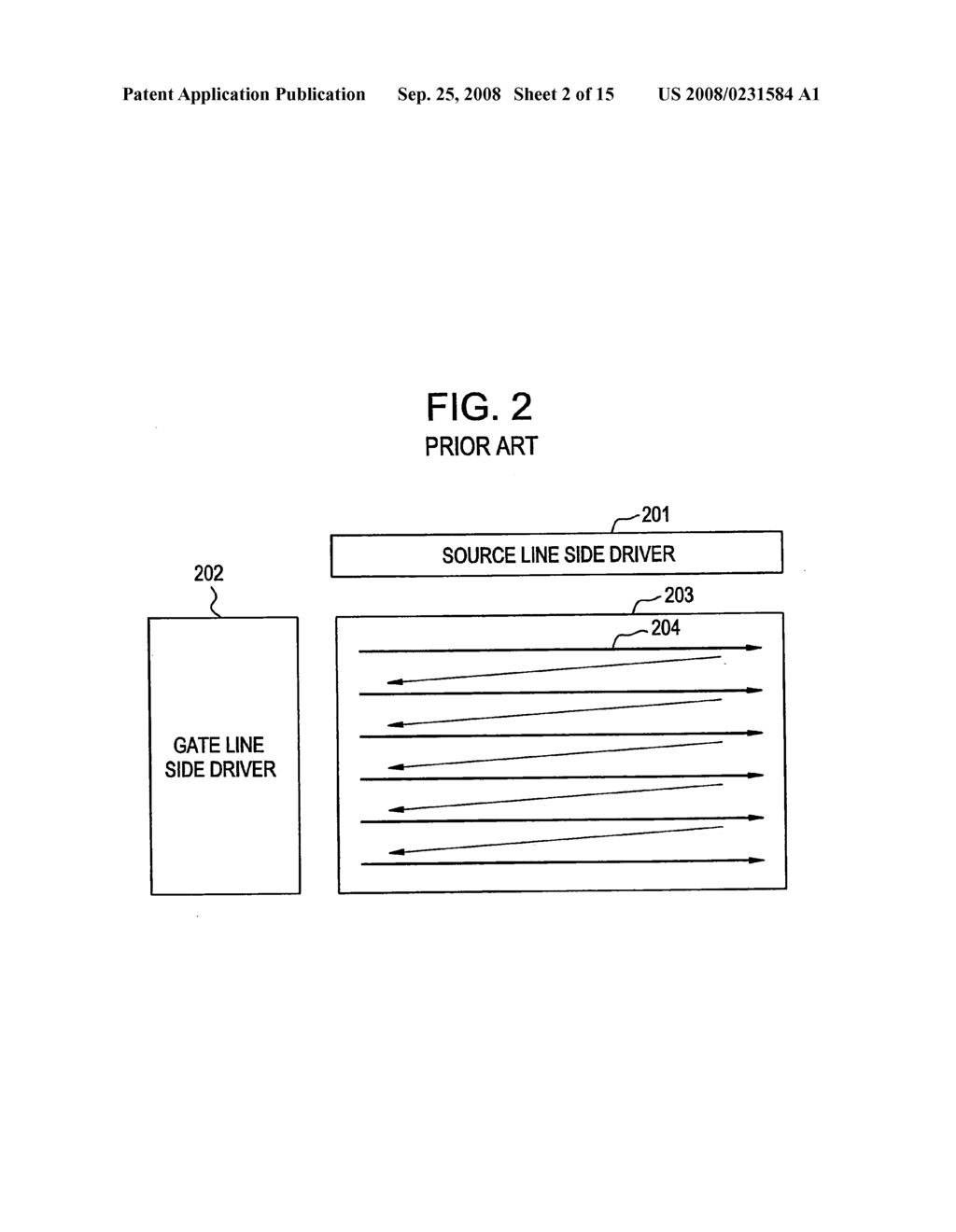 Active matrix type display device - diagram, schematic, and image 03