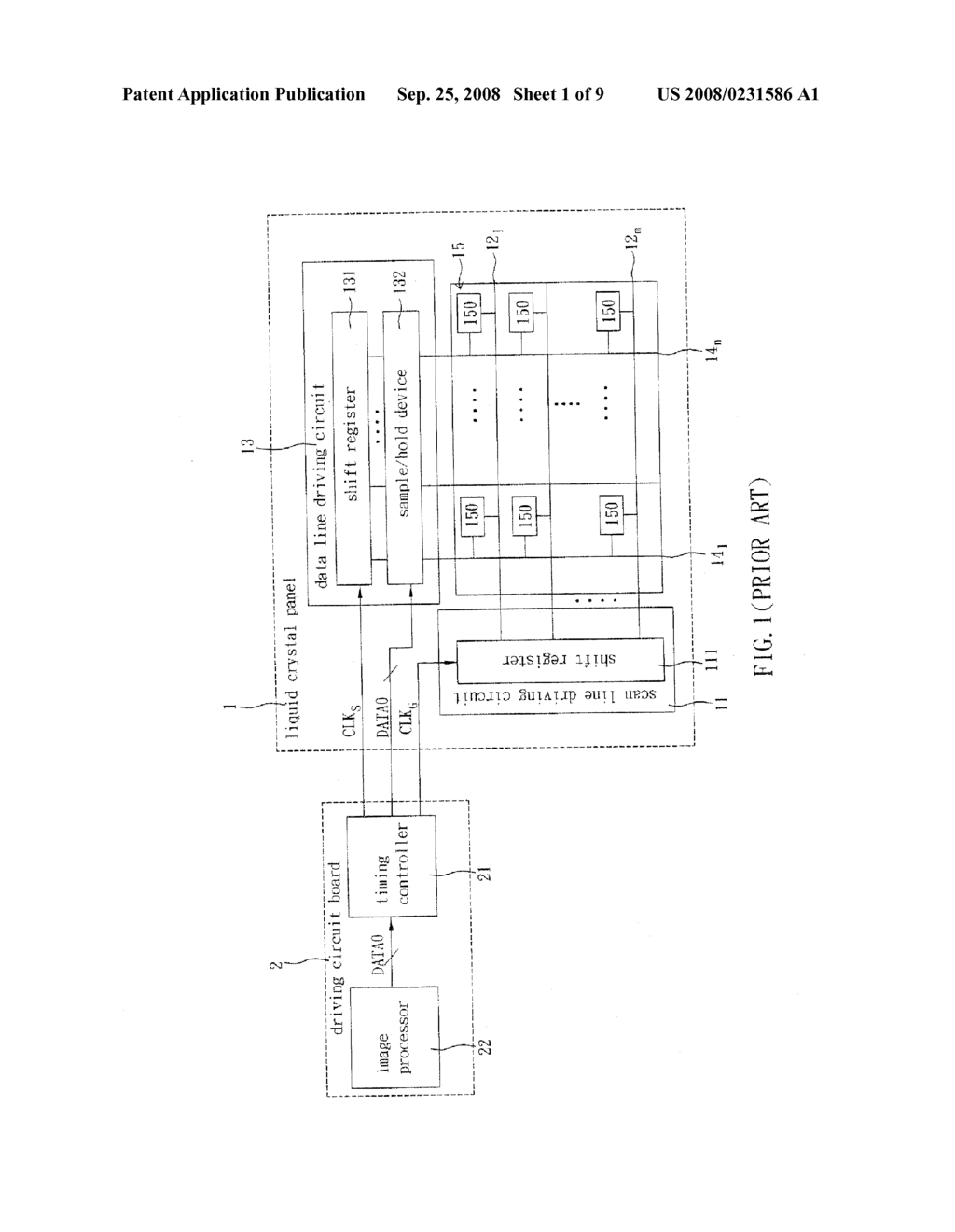 DRIVING METHOD OR APPARATUS FOR FLAT PANEL DISPLAY DEVICE - diagram, schematic, and image 02