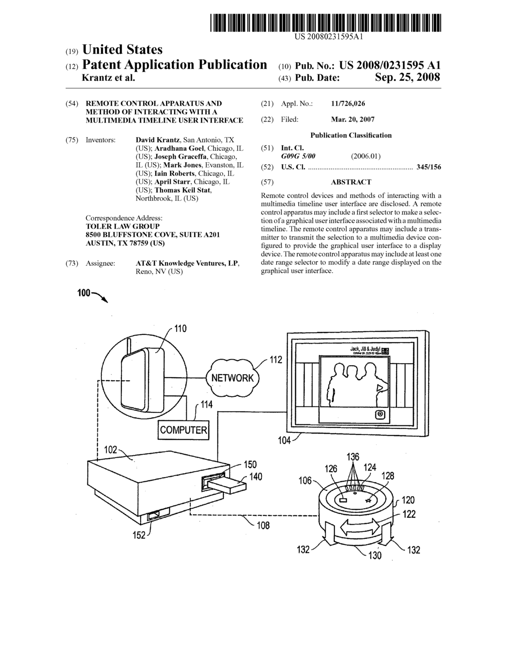 Remote control apparatus and method of interacting with a multimedia timeline user interface - diagram, schematic, and image 01