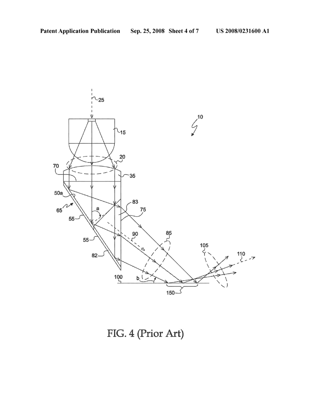 Near-Normal Incidence Optical Mouse Illumination System with Prism - diagram, schematic, and image 05