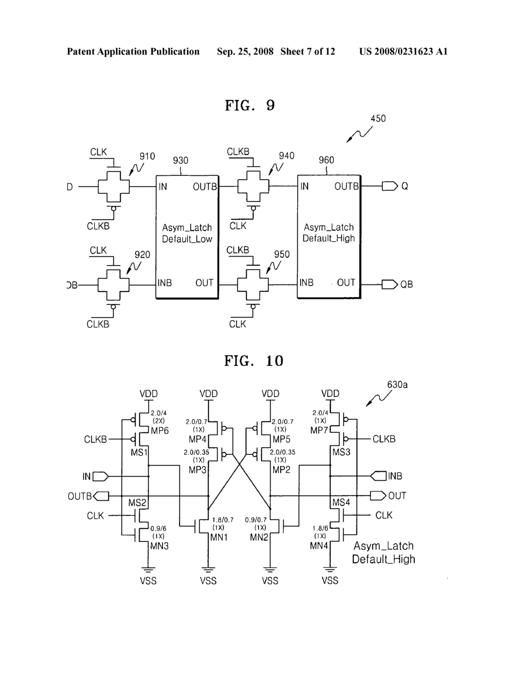 LCD driving method using self-masking, and masking circuit and asymmetric latches thereof - diagram, schematic, and image 08