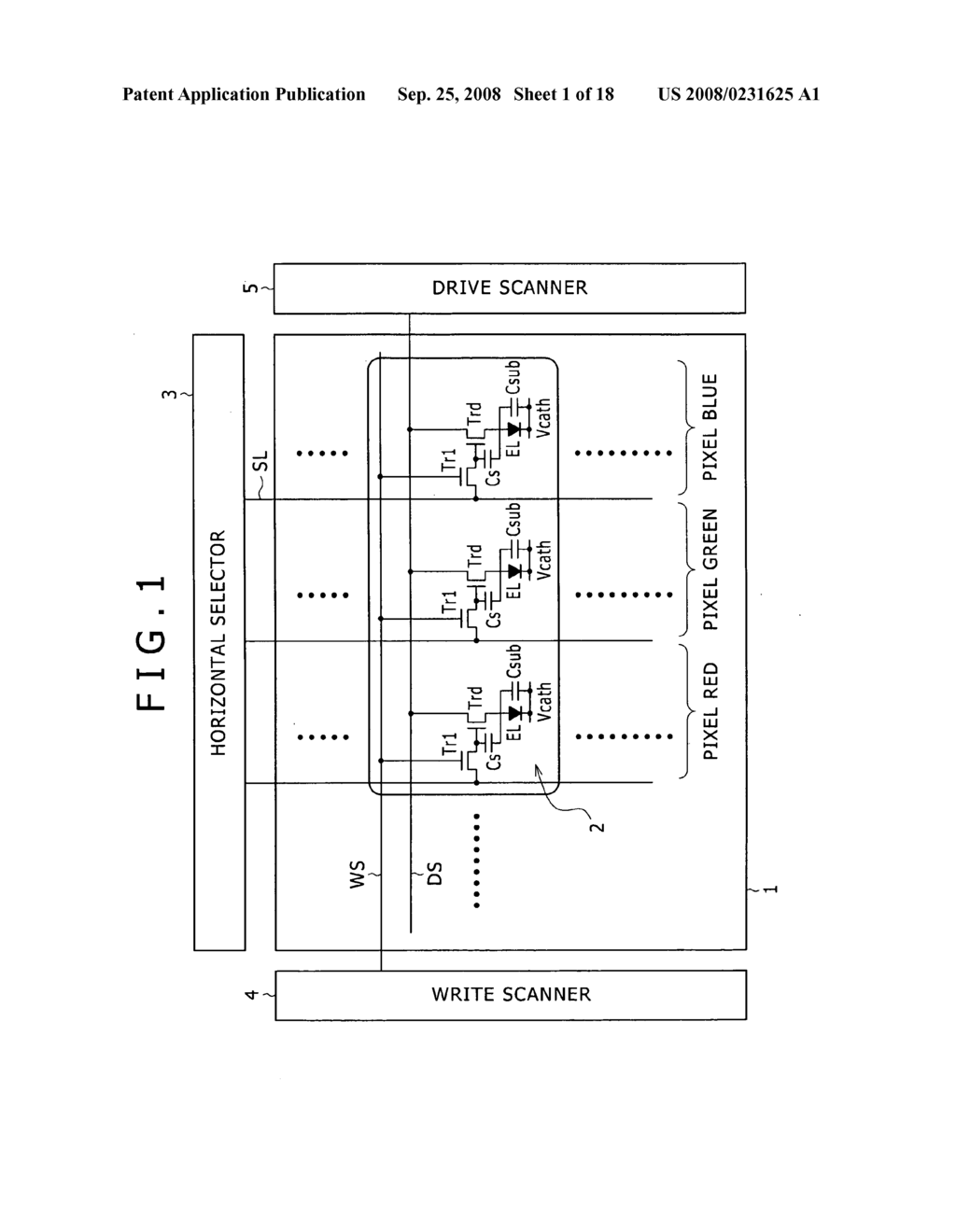 Display apparatus and drive method thereof and electronic device - diagram, schematic, and image 02