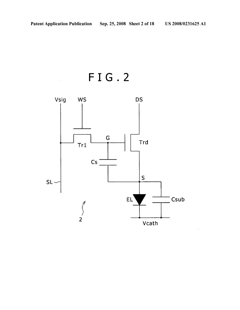 Display apparatus and drive method thereof and electronic device - diagram, schematic, and image 03