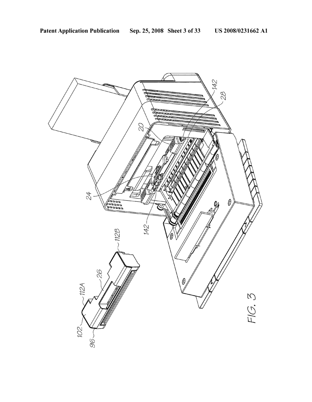 PRINTHEAD WITH DRIVE CIRCUITRY COMPONENTS ADJACENT THE PRINTHEAD IC - diagram, schematic, and image 04