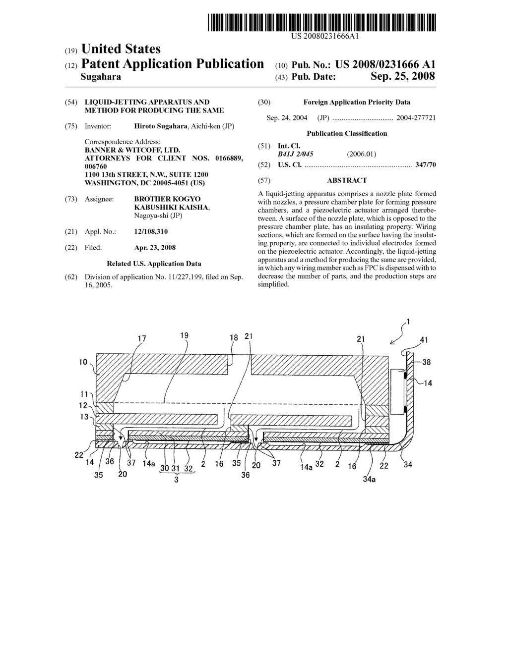 Liquid-Jetting Apparatus and Method for Producing the Same - diagram, schematic, and image 01