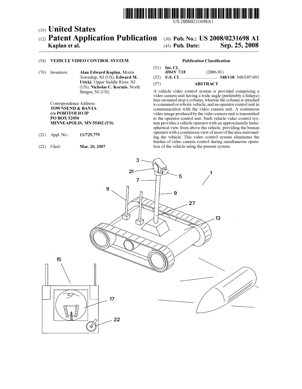 Vehicle video control system - diagram, schematic, and image 01