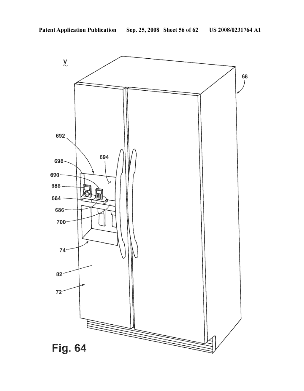 Writing surface with video display - diagram, schematic, and image 57