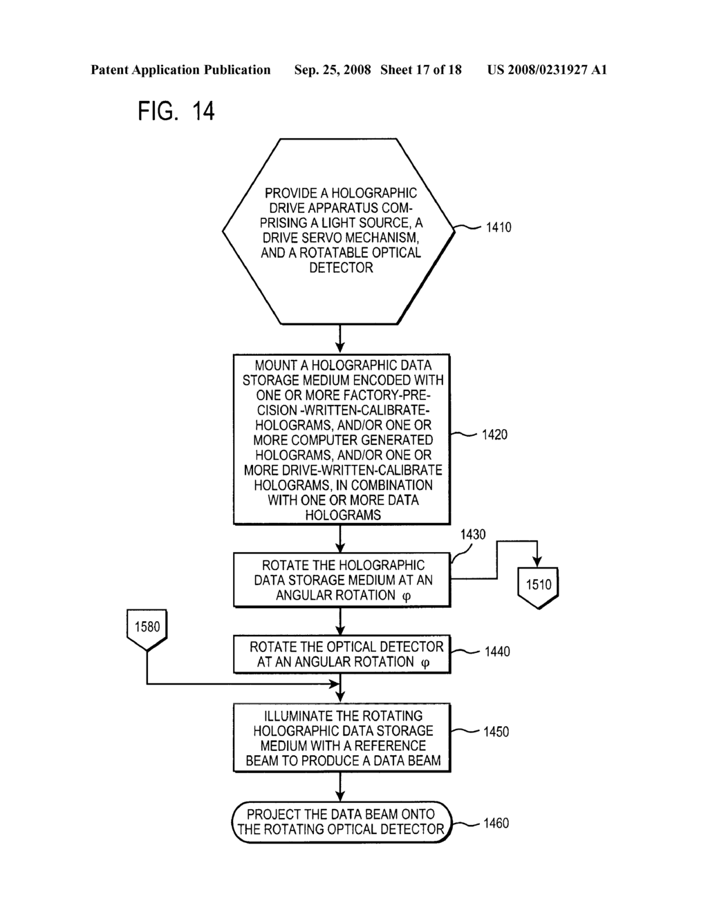 APPARATUS AND METHOD TO STORE INFORMATION IN A HOLOGRAPHIC DATA STORAGE MEDIUM - diagram, schematic, and image 18