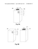 Writing surface with removable portable electronic device diagram and image