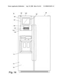 Writing surface with removable portable electronic device diagram and image