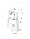 Writing surface with removable portable electronic device diagram and image