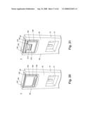 Writing surface with removable portable electronic device diagram and image