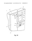 Writing surface with removable portable electronic device diagram and image