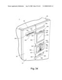 Writing surface with removable portable electronic device diagram and image