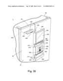 Writing surface with removable portable electronic device diagram and image