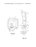 Writing surface with removable portable electronic device diagram and image