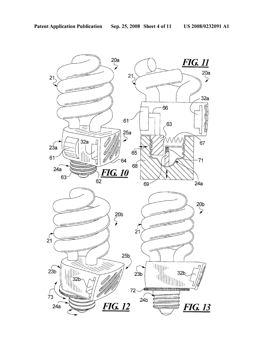 Combination Compact Flourescent Light with Active Ingredient Emission - diagram, schematic, and image 05