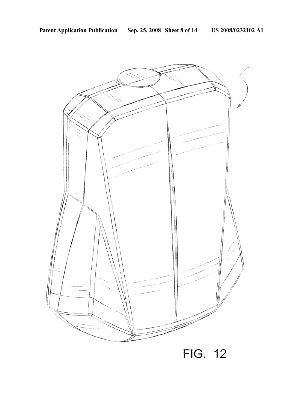 Emergency light fixture having an efficient reflector assembly - diagram, schematic, and image 09