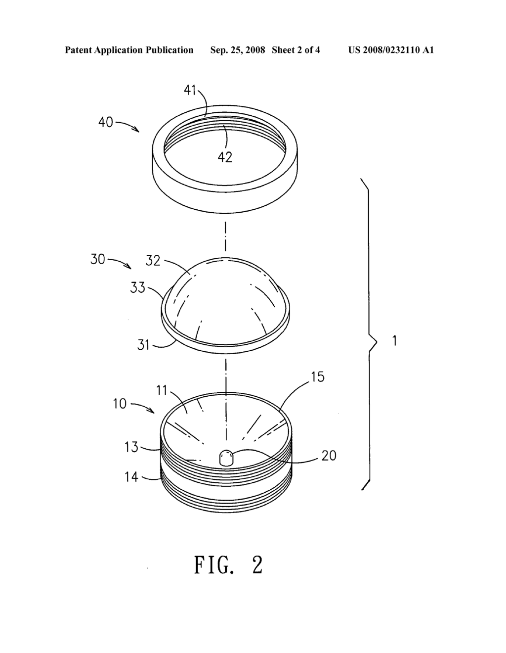 Illuminating device having enhanced light gathering effect - diagram, schematic, and image 03