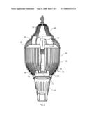 Low Up-Light Cutoff Acorn Style Luminaire diagram and image