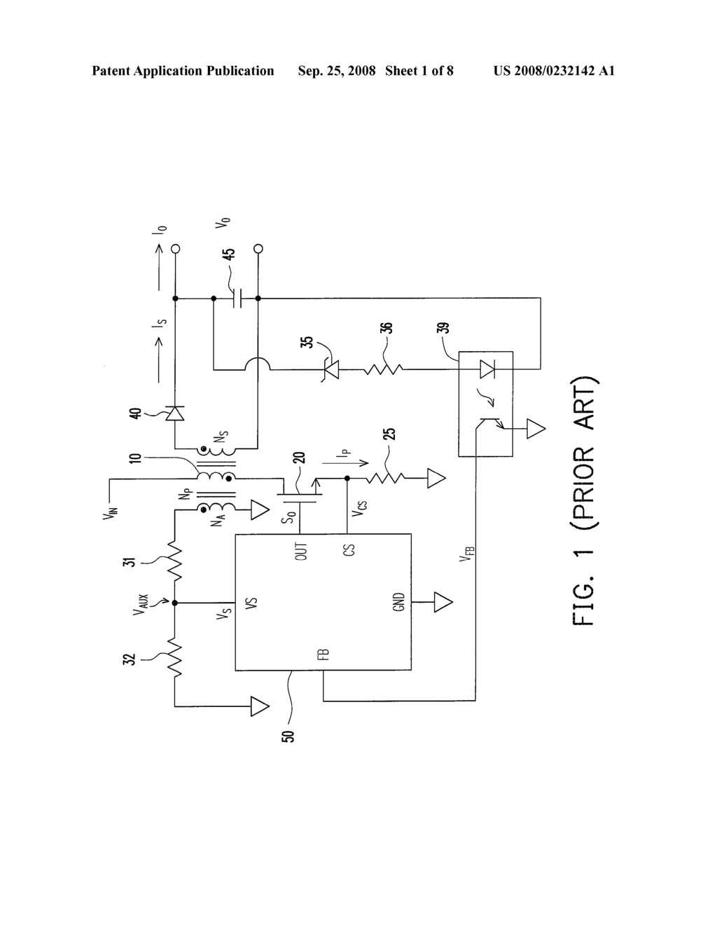 OUTPUT CURRENT CONTROL CIRCUIT FOR POWER CONVERTER WITH A CHANGEABLE SWITCHING FREQUENCY - diagram, schematic, and image 02