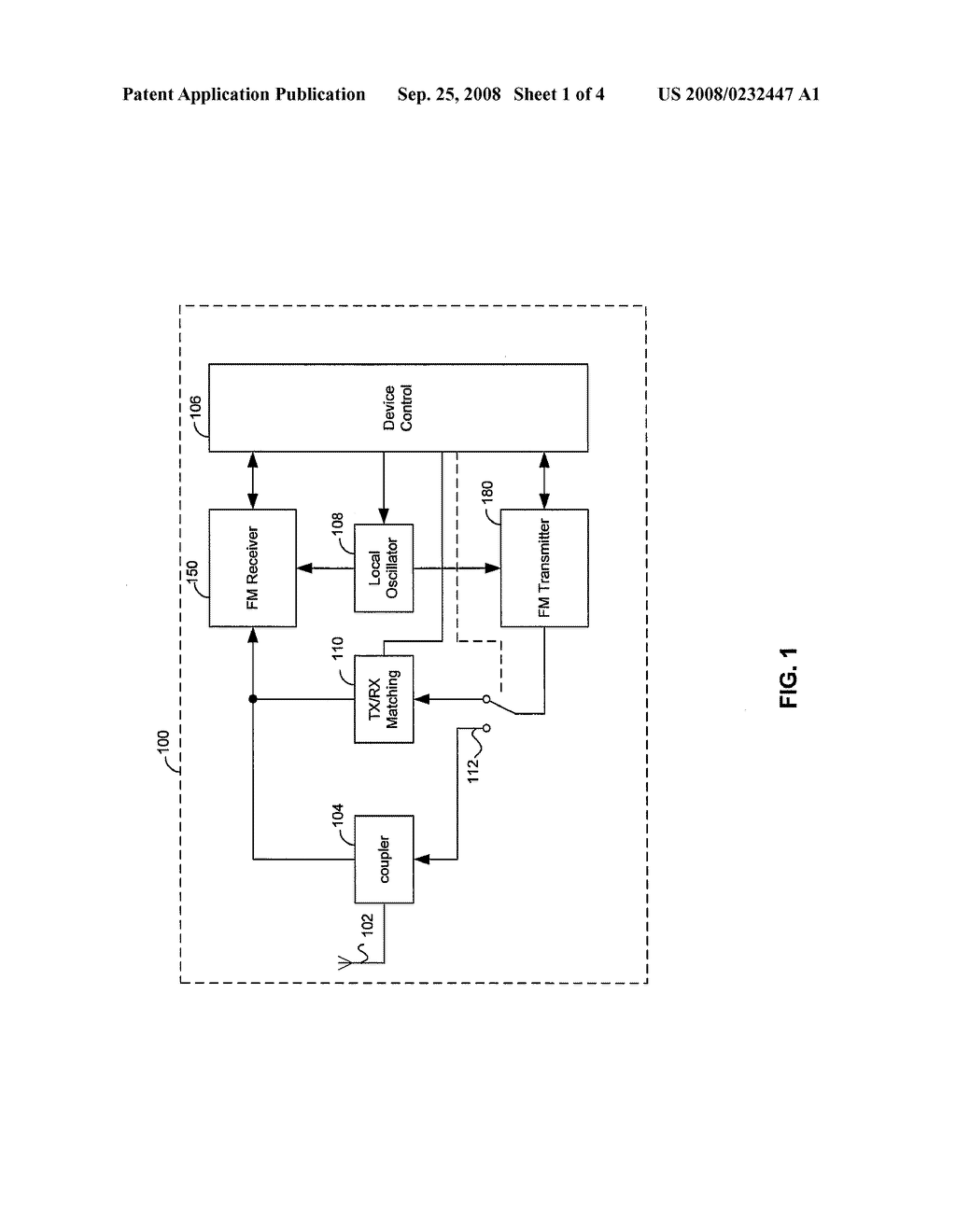 METHOD AND SYSTEM FOR CALIBRATION IN AN FM TRANSCEIVER SYSTEM - diagram, schematic, and image 02