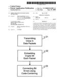 Robust delivery of packet based secure voice diagram and image