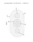 Drop terminal with anchor block for retaining a stub cable diagram and image