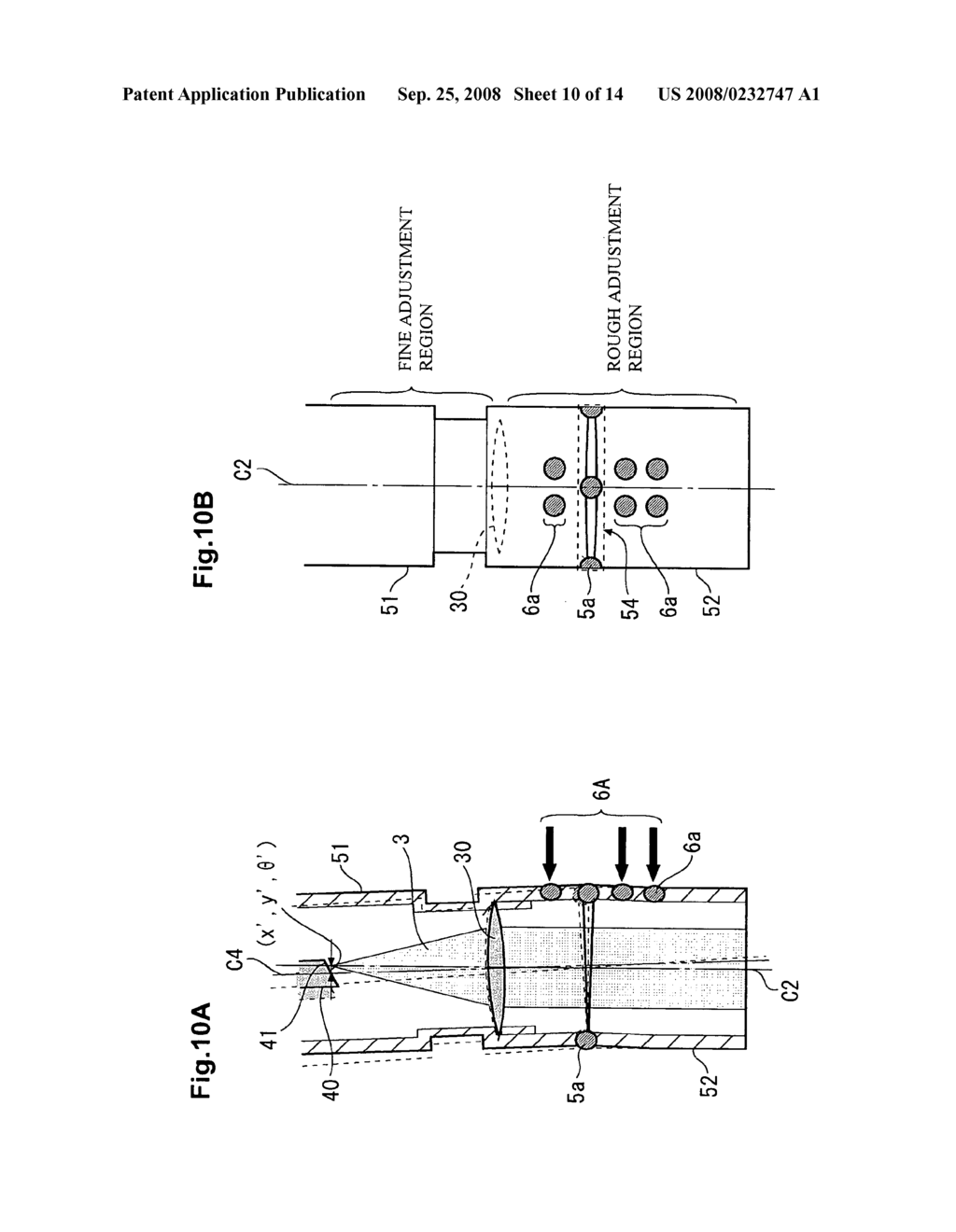 Optical axis adjusting method, optical module producing method, optical axis adjusting apparatus, and optical module - diagram, schematic, and image 11