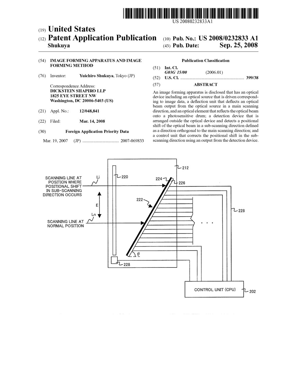 IMAGE FORMING APPARATUS AND IMAGE FORMING METHOD - diagram, schematic, and image 01