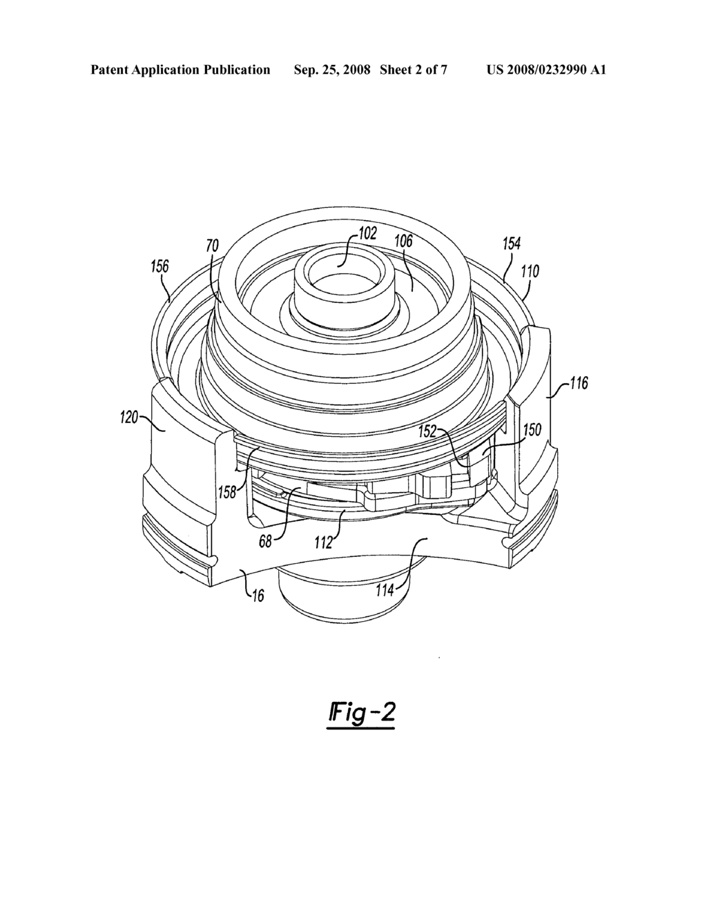 Scroll compressor with compliant retainer - diagram, schematic, and image 03