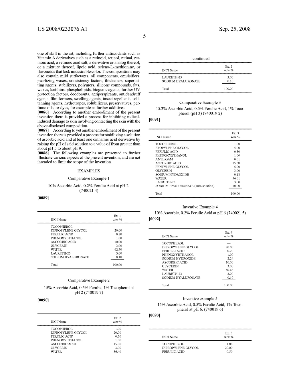 Process for stabilizing ascorbic acid compositions - diagram, schematic, and image 06