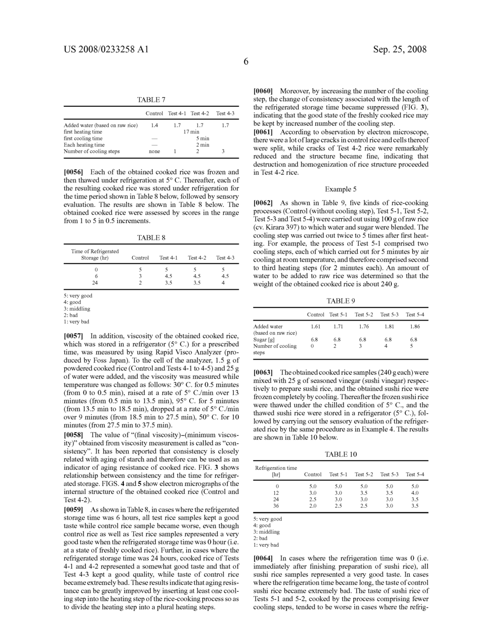 Method of producing cooked rice by intermittent heating - diagram, schematic, and image 10