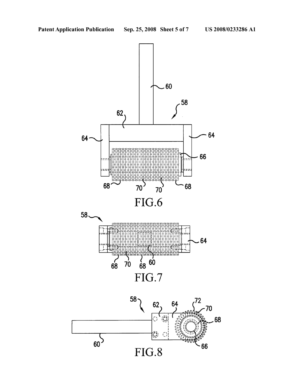 Method and apparatus for removing carbonized pitch from the surface of a pitch infiltrated disk - diagram, schematic, and image 06