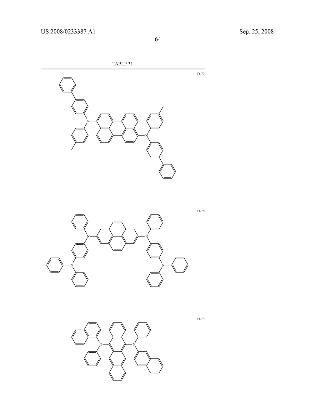 ORGANIC ELECTROLUMINESCENT DEVICE AND DISPLAY DEVICE - diagram, schematic, and image 75