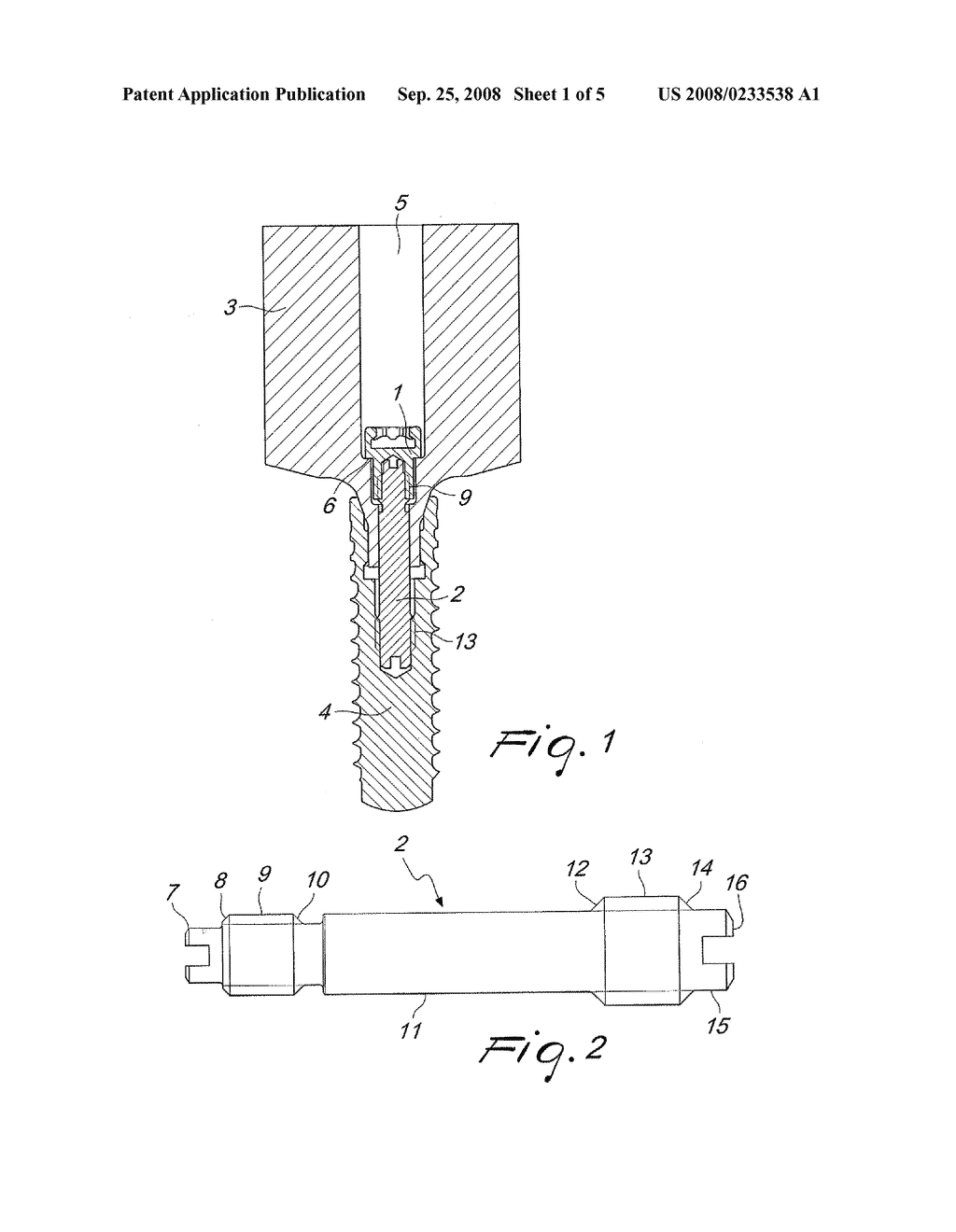 TWO-PART SCREW FOR A DENTAL IMPLANT - diagram, schematic, and image 02