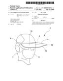 Collapsible flight training hood diagram and image