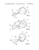 Collapsible flight training hood diagram and image