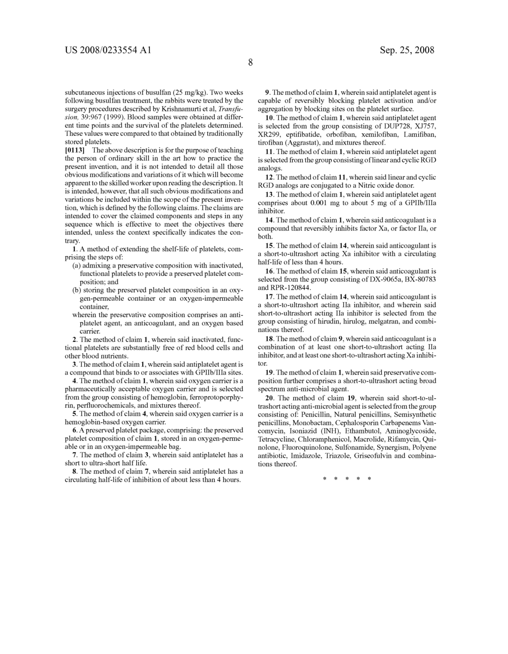 COMPOSITION FOR PRESERVING PLATELETS AND METHOD OF USING THE SAME - diagram, schematic, and image 12