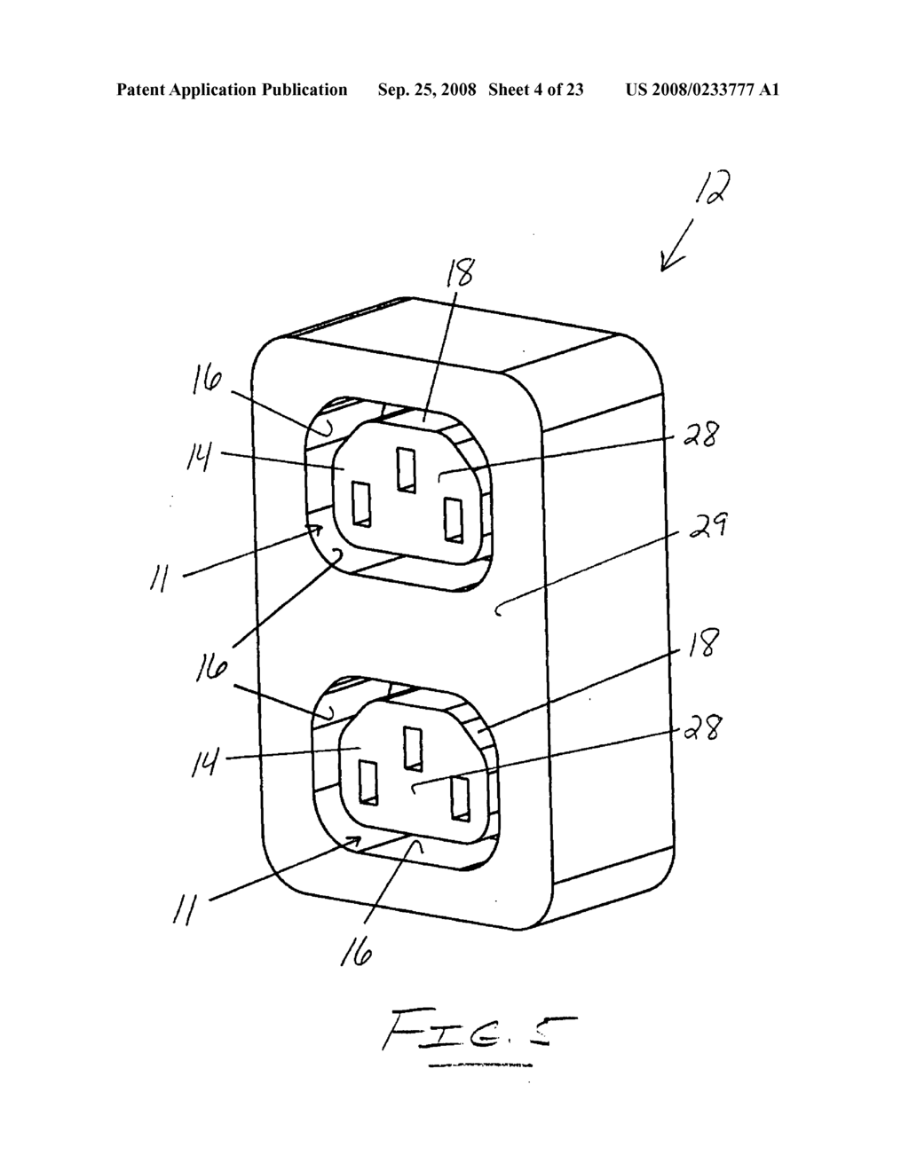 Device for restricting unauthorized access to electrical receptacles - diagram, schematic, and image 05