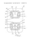 Device for restricting unauthorized access to electrical receptacles diagram and image