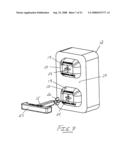 Device for restricting unauthorized access to electrical receptacles diagram and image