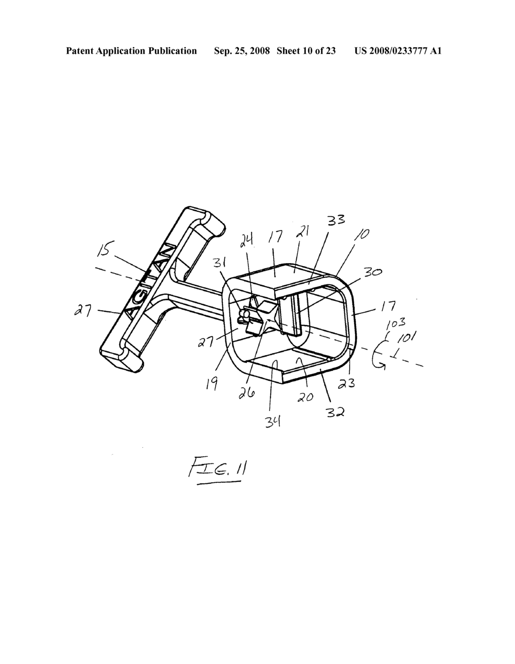 Device for restricting unauthorized access to electrical receptacles - diagram, schematic, and image 11