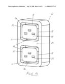 Device for restricting unauthorized access to electrical receptacles diagram and image