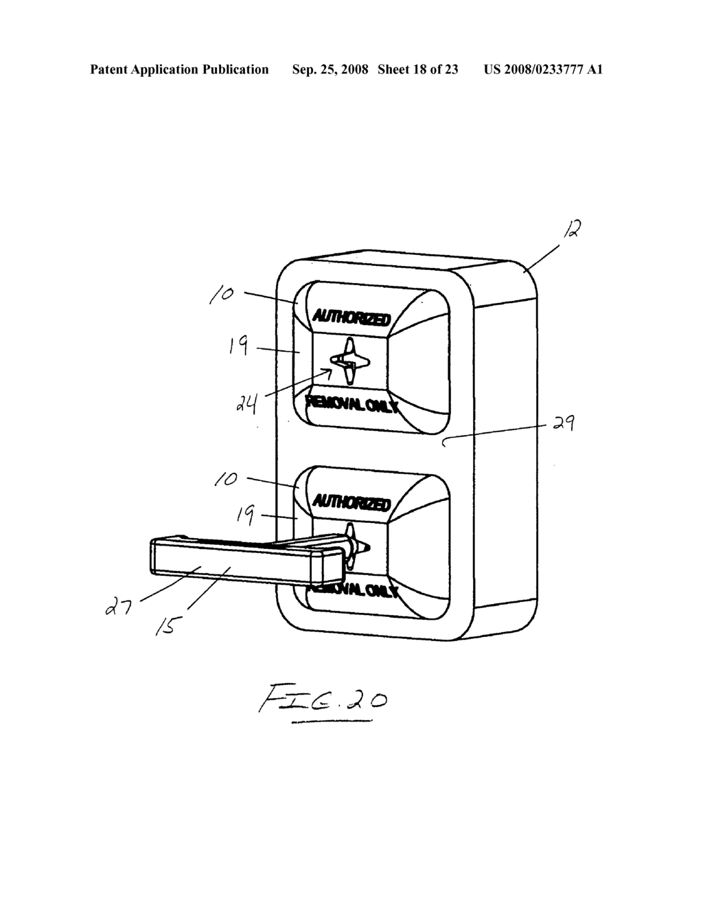 Device for restricting unauthorized access to electrical receptacles - diagram, schematic, and image 19