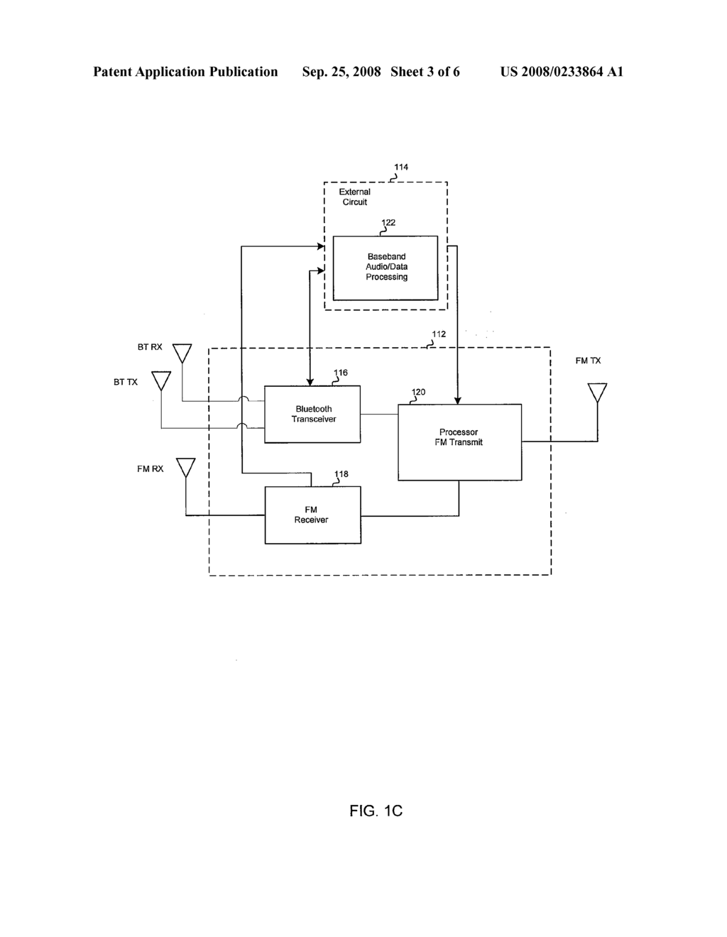 Method And System For Integrated Bluetooth Transceiver, FM Transmitter And FM Receiver - diagram, schematic, and image 04