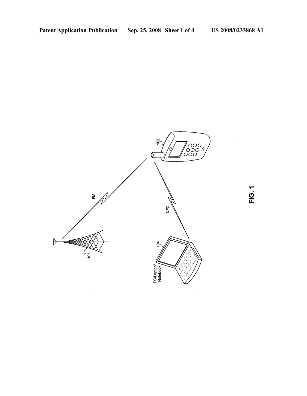 METHOD AND SYSTEM FOR SHARING A SINGLE ANTENNA FOR FREQUENCY MODULATION (FM) TRANSMIT OR FM RECEIVE, AND NEAR FIELD COMMUNICAITON (NFC) - diagram, schematic, and image 02